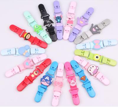 China BPA Free New Product Cardboard Silicone Tissue Clip Pacifier Holder Baby Pacifier Clip for sale