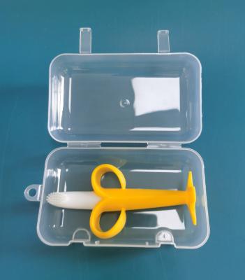 China Transparent PP Double Clip PP Baby Soother Box Pacifier Case Nipple Storage Box for sale