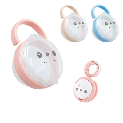 China Dummy BPA Baby Plastic Nipple Nipple Crib Crate Kids Travel Storage Box Cartoon Soother Container Free Portable Pacifier Holder for sale