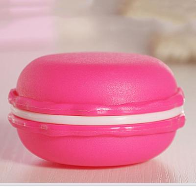 China Sustainable Macaroon Shaped Case BPA Free Baby PP Plastic Storage Box For Teether Toy for sale