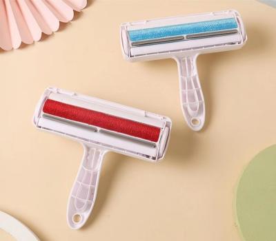 China Reusable Self-cleaning Stored Cat Hair Lint Roller Brush Pet Fur Dog Hair Remover Te koop