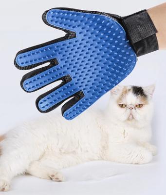 中国 Stocked Pet Grooming Gloves Hand Hair Remover For Dog Cat Horses 販売のため