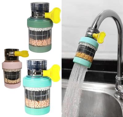 China Mini Water Purifier 5layer Water Purifier Carbon Splashproof Filter Mount Faucet Kitchen Faucet Filter Faucet Purifier en venta