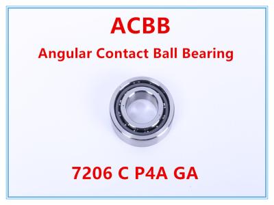 China 7206 C P4A GA Angular Contact Ball Bearing for sale