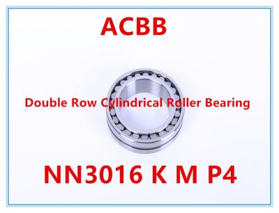 China NN3016 van de de Rij Cilindrische Rol van K M P4 Dubbele het Lager7700rpm-8800rpm Hoge Starheid Te koop