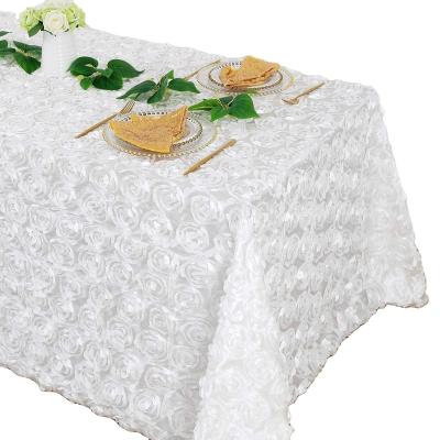 China Popular decoration stereo rose flower tablecloth country rose tablecloth, wedding birthday party activity decoration for sale