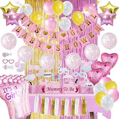 China Party Decoration Baby Shower Decorations For Girl Pink And Gold Baby Shower Gift In High Quality for sale