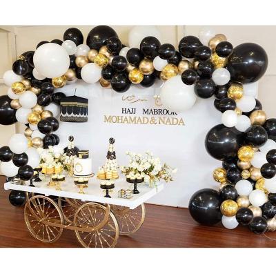 China Party decoration balloon garland arch set gold balloon set black bachelor party wedding birthday decoration manufacturers direct sales for sale