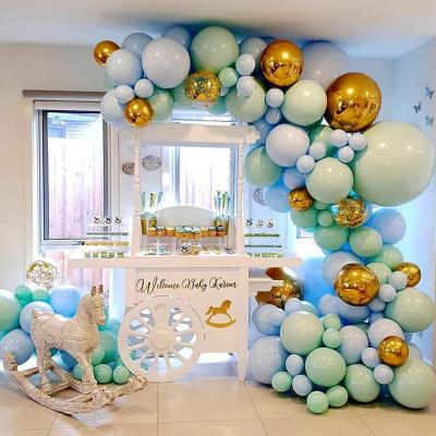 China Latex Gold Balloons Glitter Set Birthday Party Decoration Balloons Supply Chain Set for sale