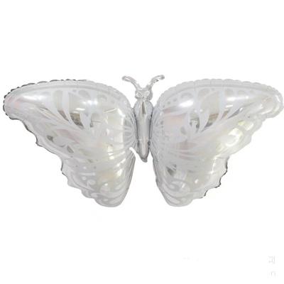 China Amazon Butterfly Foil Balloon Large Butterfly Foil Balloon Party Decoration Laser Color Butterfly Balloon Wholesale for sale