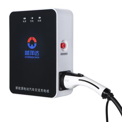 China 7KW AC EV electric car charger pole type 1 2 GB/T home charging station OWP-EVGB-7A for sale