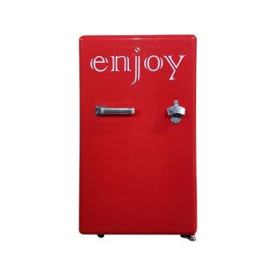 China Commercial Meisda SC80H 80L COMPRESSOR Fridge Single Door Beer Solid Drinks Beverage Cooler Display Fridge for sale