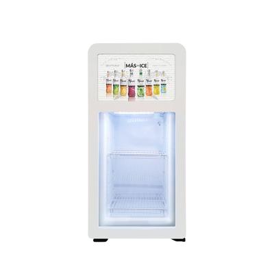 China Single-temperature Meisda SC68-D 68L drink drinks cooler glass shop countertop display refrigeration equipment door refrigerator for sale