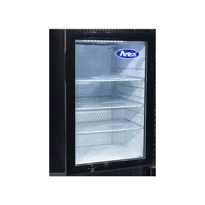 China Single-Temperature Meisda SC68 68L Compact Door Worktop Display Glass Beverage Cooler for sale