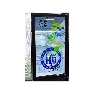 China Meisda 98l Single-temperature Glass Bottle Beer Cooler Mini Commercial Door Fridge for sale