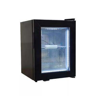 China 21 Liter Door Mini Display Freezer With Electric Heating Glass Single-temperature CE ETL for sale