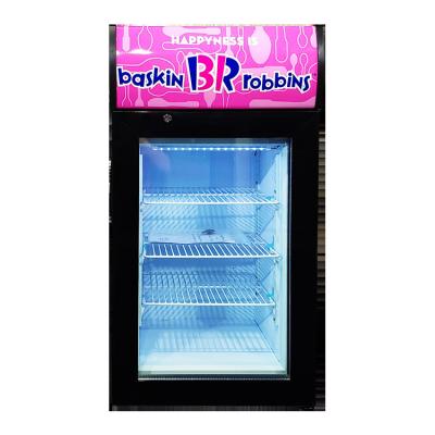 China Single-temperature Meisda SD50B 50L Mini Bar Small Display Freezer Popsicle Ice Cream Freezer for sale