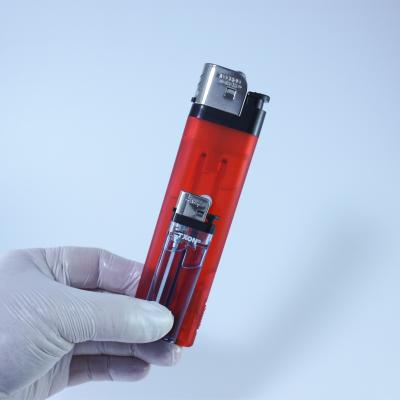 China Minimalist the latest style and design of the large gas lighter, with LED lighting for sale