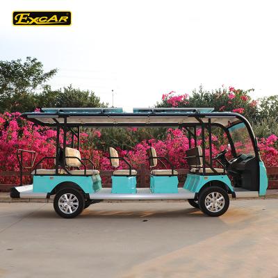 China Amusement Park Steel Electric Shuttle Car Electric Sightseeing Bus for sale