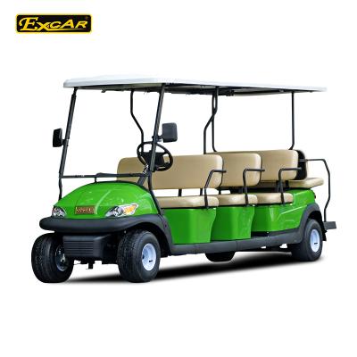 China Excar 11 Seat Electric Sightseeing Mini Golf Cart Bus China Bus Shuttle 30% for sale