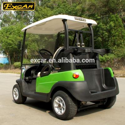 China 2017 New Arrival EXCAR 2 Seater 48V A1S2 Electric Golf Cart Trojan Golf Car for sale