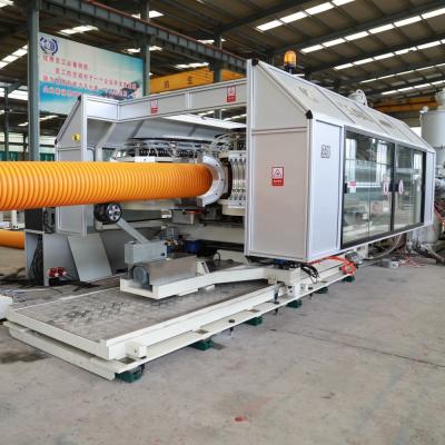 China HDPE PP Plastic Pipe Extrusion Line Corrugated Drainage Sewage Pipe Extrusion Line for sale