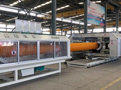 China Double Wall Corrugated Drainage Pipe Machine For PE PP HDPE Production Line for sale