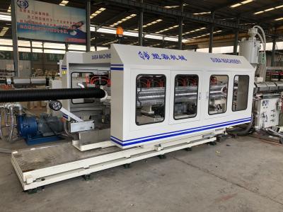 China PLC-besturing van golfdrainagebuis-extrusie-machine voor plastic waterdrainagesysteem Te koop