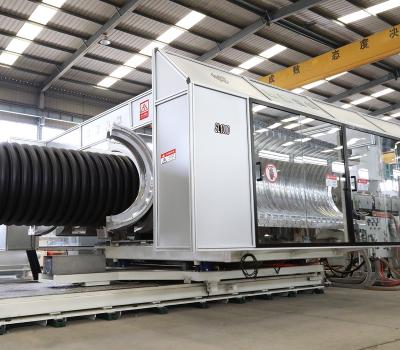 China Up to OD1200 DWC pipe manufacturing machine big corrugator with high performance for sale