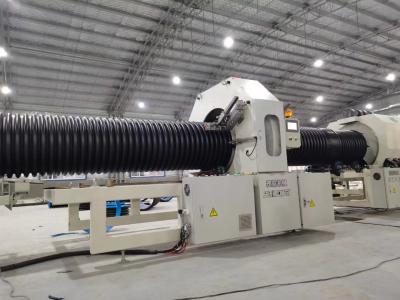 China Water Cooling Corrugated Pipe Corrugator ID100 - 630MM HDPE PP Pipe Making Machine for sale