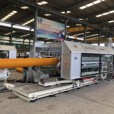 China Water Cooling Type Plastic DWC Pipe Machine Corrugated PP/PE Pipe Making Machine for sale