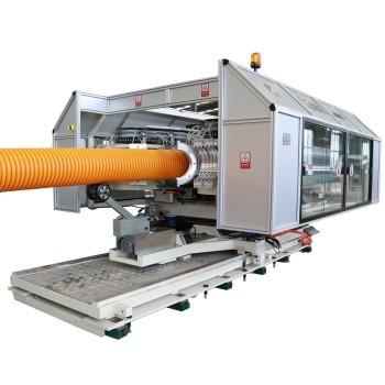 China SL300 Corrugated Pipe Machine With High Precision Cutting System for sale