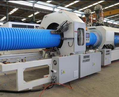 China PLC Control System Fully Automatic PP PE Plastic Corrugated Pipe Equipment for sale