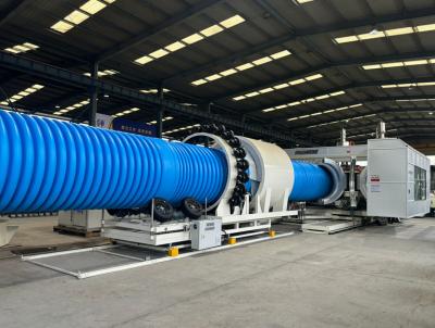 China High Output PP PE PVC Double Wall Corrugated Sewage Pipe  Manufacturing Process Machine for sale