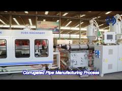 560kg/h corrugated pipe manufacturing process electric conduit cable protection machine