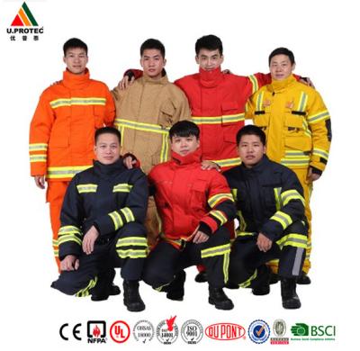 China Nomex Tough Fireman Garment / Firefighter Uniform / Fireman Suit for sale