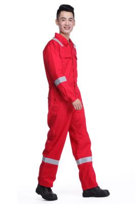 China High Visibility FR Cotton Flame Retardant Coveralls for Man with Multi Pockets for sale