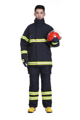 China Men's Durable High Visibility Flame Retardant Coverall Nomex Firefighter Suits for sale