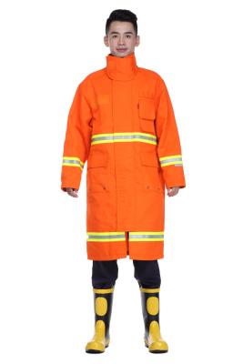 China Dupont Nomex IIIA Fire Rescue Suits Conductor Long Coat for Forest / Wild / Road Rescue for sale