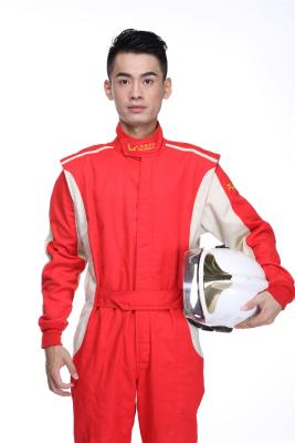 China Mens Auto Car Racing Wear Custom Racing Suits White Red Blue Black Color for sale