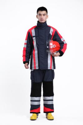 China CE EN469 Certified Light Weight Nomex FR Firefighter Uniform for Firefighting for sale