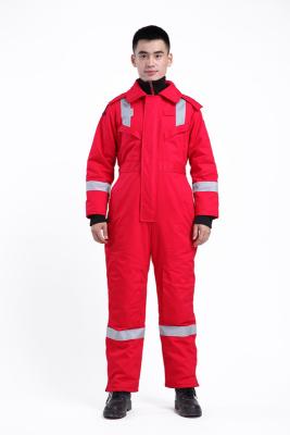 China High Performance Flame Retardant Freezer Suits , Washable Work Fireproof Clothing for sale