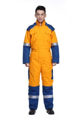 China Trajes protectores de la bata del congelador del alto fuego anti ligero de la visibilidad para los trabajadores industriales en venta