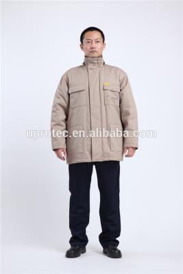 China Padded Work Uniforms Freezer Suits Safety Protective Clothing for Man EN471 NFPA2112 for sale