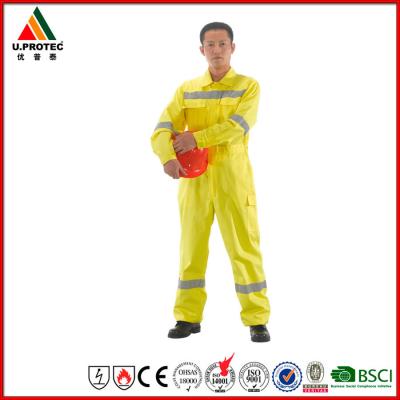 China Lightweight Protective Cotton Flame Retardant Coveralls Navy Blue Red Gray Orange for sale