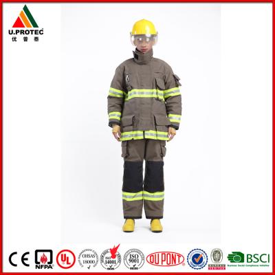 China Fire Proof Clothing Firefighting Uniforms Static Resistant and Waterproof EN469 NFPA1971 for sale