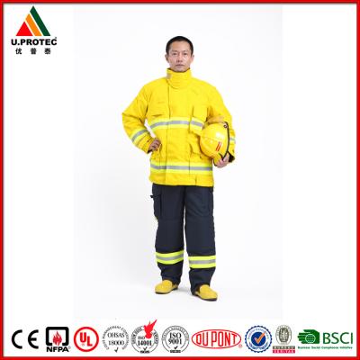 China Washing Flame Retardant Clothing Firefighter Turnout Gear with Nomex IIIA Material for sale