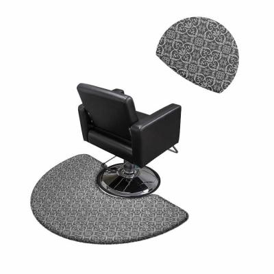 China Stain Resistant Sheepmats Customized Anti Fatigue Barber Station Anti Fatigue Floor Mat Cutting Salon Chair Mat With Fatigue Position Logo for sale