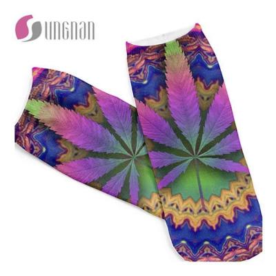 China Wholesale Custom Anti-Fault Supplier Style Color Kaleidoscope Photo Printing Socks for sale