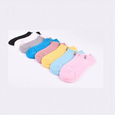 China Antibacterial White Nylon For Girls Boat Socks Cheapest Sock Material for sale